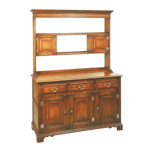 Kitchen Dresser Unit - Solid Oak Dressers & Cupboards - Tudor Oak, UK