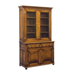 Bookcase with Storage - Solid Oak Bookcases & Bookshelves - Tudor Oak, UK