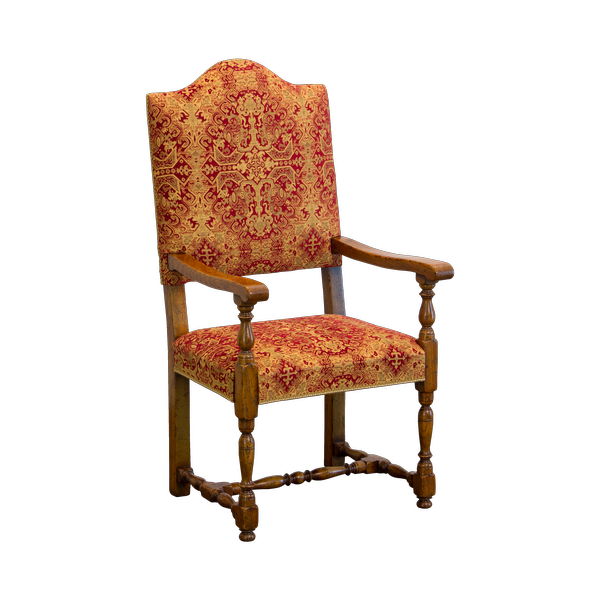 Classic Arm Chair - Bespoke Oak Dining Chairs - Tudor Oak, UK