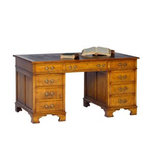 Executive Desk - Solid Oak Desks & Writing Tables - Tudor Oak, UK