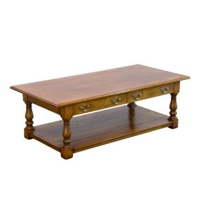 Oak Coffee Table with Drawers - Solid Oak Coffee Tables - Tudor Oak UK
