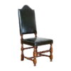 Classic Chair With High Back - Wooden Dining Chairs - Tudor Oak, UK