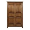 Tall Wardrobe with 2 Doors - Solid Oak Wardrobes - Tudor Oak, UK