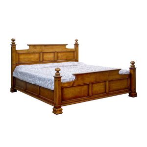 Classic Solid Wood Bed - Handmade Bespoke Solid Oak Beds - Tudor Oak