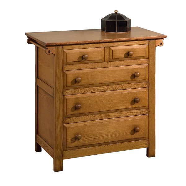Rustic Chest of Drawers - Modern Oak Furniture - Tudor Oak, UK