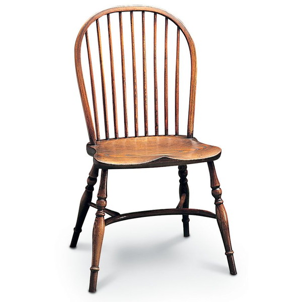 Stick Back Windsor Dining Chair - Oak Windsor Chairs - Tudor Oak, UK