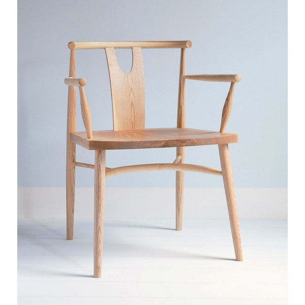 Evie Armchair - In the Style of Wishbone Armchair - Tudor Oak, UK
