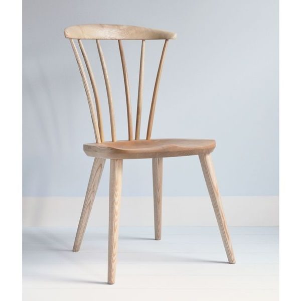 Thetford Modern Wooden Dining Chair - Modern Windsor - Tudor Oak, UK