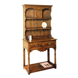 Narrow Dresser - Solid Oak Dressers & Cupboards - Tudor Oak, UK