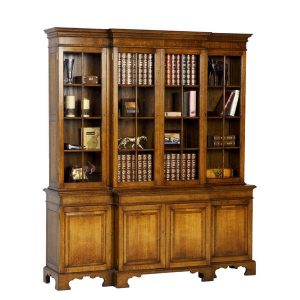 Wooden Bookcase - Solid Oak Bookcases & Bookshelves - Tudor Oak, UK