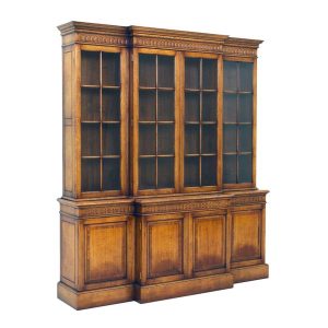 Carved Oak Bookcase - Solid Oak Bookcases & Bookshelves - Tudor Oak