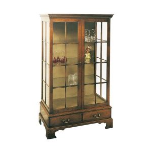 Wooden Display Cabinet - Oak Wine & Display Cabinets - Tudor Oak, UK