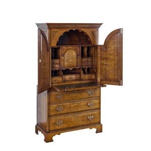 Desk Bureau with Drawers - Solid Oak Writing Bureau Desks - Tudor Oak