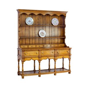 Oak Welsh Dresser - Solid Wood Dressers & Cupboards - Tudor Oak, UK