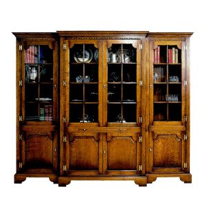 Large Bookcase - Solid Oak Bookcases & Bookshelves - Tudor Oak, UK