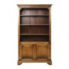 Oak Bookshelves with Doors - Solid Wood Bookcases - Tudor Oak, UK