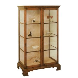 Display Cabinet with Glass Doors - Oak Display Cabinets - Tudor Oak UK