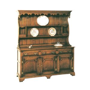 Oak Dresser Unit - Solid Wood Dressers & Cupboards - Tudor Oak, UK