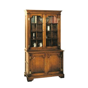 Narrow Oak Bookcase - Solid Oak Bookcases & Bookshelves - Tudor Oak