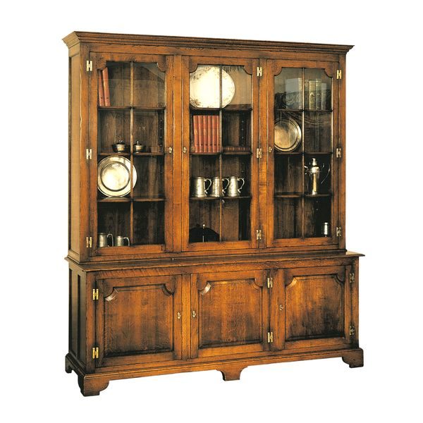 Large Oak Bookcase - Solid Oak Bookcases, Bookshelves - Tudor Oak UK