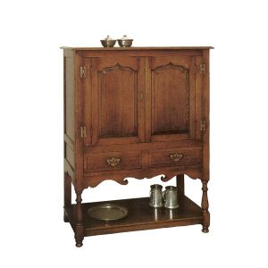TV Cabinet with Doors - Oak TV Cabinets & Media Units - Tudor Oak, UK