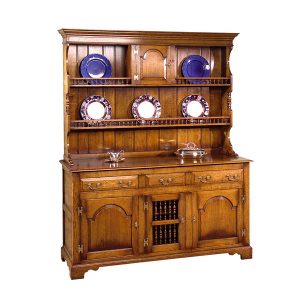 Oak Kitchen Dresser - Solid Wood Dressers & Cupboards - Tudor Oak, UK