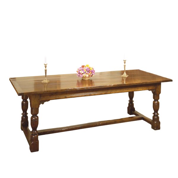 Distressed Dining Table - Solid Oak Dining Tables - Tudor Oak, UK
