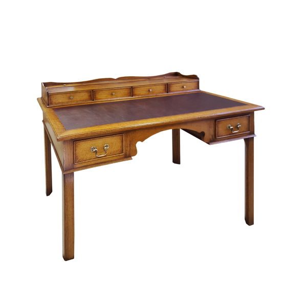 Writing Desk with Hutch - Solid Oak Desks & Writing Tables - Tudor Oak