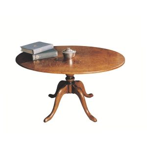 Classic Oval Coffee Table - Solid Oak Coffee Tables - Tudor Oak, UK