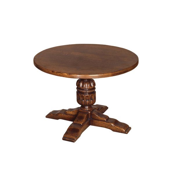 Round Oak Coffee Table - Solid Oak Coffee Tables - Tudor Oak, UK