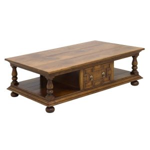 Oak Coffee Table with Storage - Solid Oak Coffee Tables - Tudor Oak UK