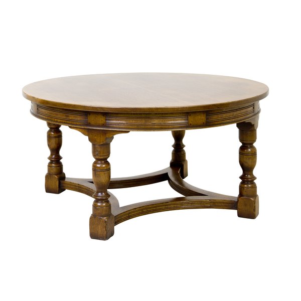 Round Oak Dining Table - Solid Oak Dining Tables - Tudor Oak, UK