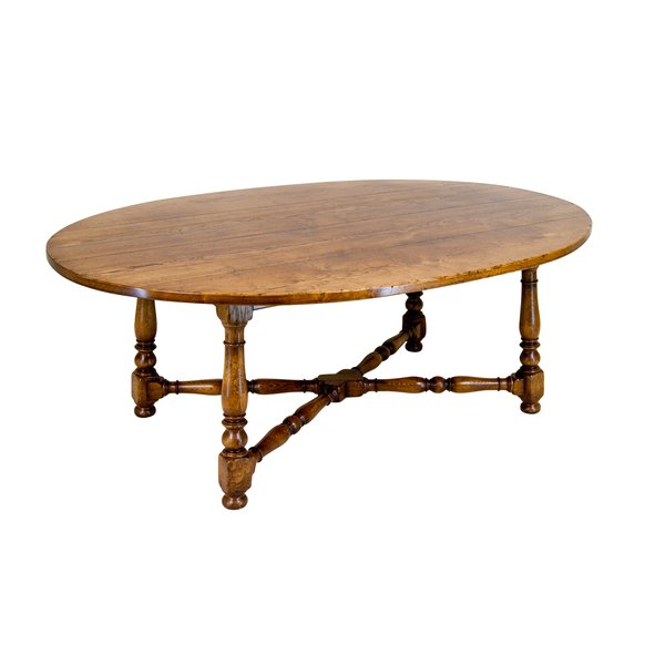 Oval Oak Dining Table - Solid Oak Dining Tables - Tudor Oak, UK