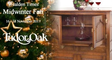 Tudor Oak brings handmade oak furniture to the Wealden Times Midwinter Fair 2017 in Kent