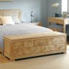 End of Bed Storage - Modern Oak Furniture - Tudor Oak, UK