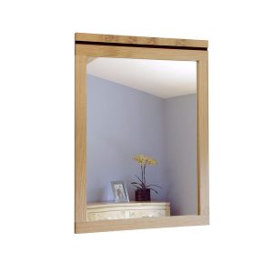 Hanging Mirror in Light Oak Frame - Modern Oak Furniture - Tudor Oak