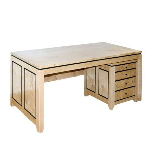 Light Oak Writing Desk - Modern Oak Furniture - Tudor Oak, UK