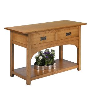 Rustic Console Table - Modern Oak Furniture - Tudor Oak, UK