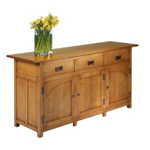 Rustic Oak Sideboard - Modern Oak Furniture - Tudor Oak, UK