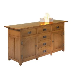 Rustic Sideboard - Modern Oak Furniture - Tudor Oak, UK