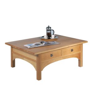 Rustic Coffee Table - Modern Oak Furniture - Tudor Oak, UK