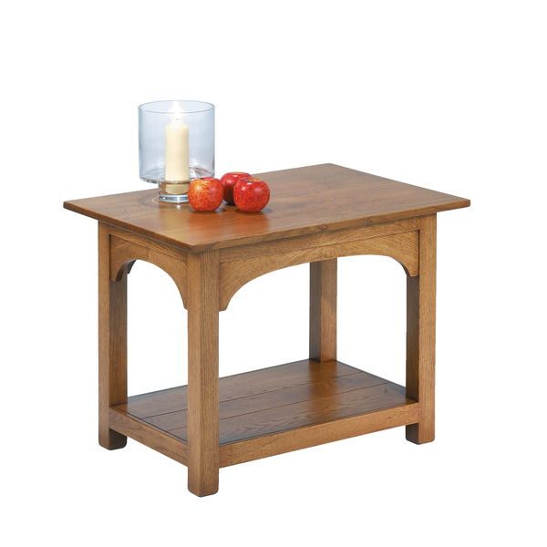 Rustic Side Table - Modern Oak Furniture - Tudor Oak, UK