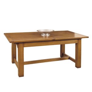 Rustic Extendable Dining Table - Modern Oak Furniture - Tudor Oak, UK